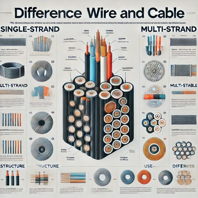 تفاوت سیم و کابل
