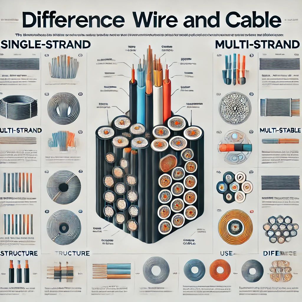 تفاوت سیم و کابل